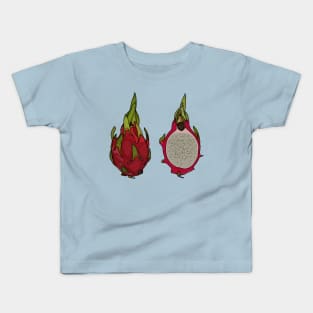 Dragon fruit cartoon illustration Kids T-Shirt